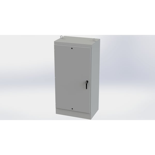 3 Point Latch with Padlock/Keylock Handle Electrical Enclosures, 72 in H, 24 in D, 36 in W
